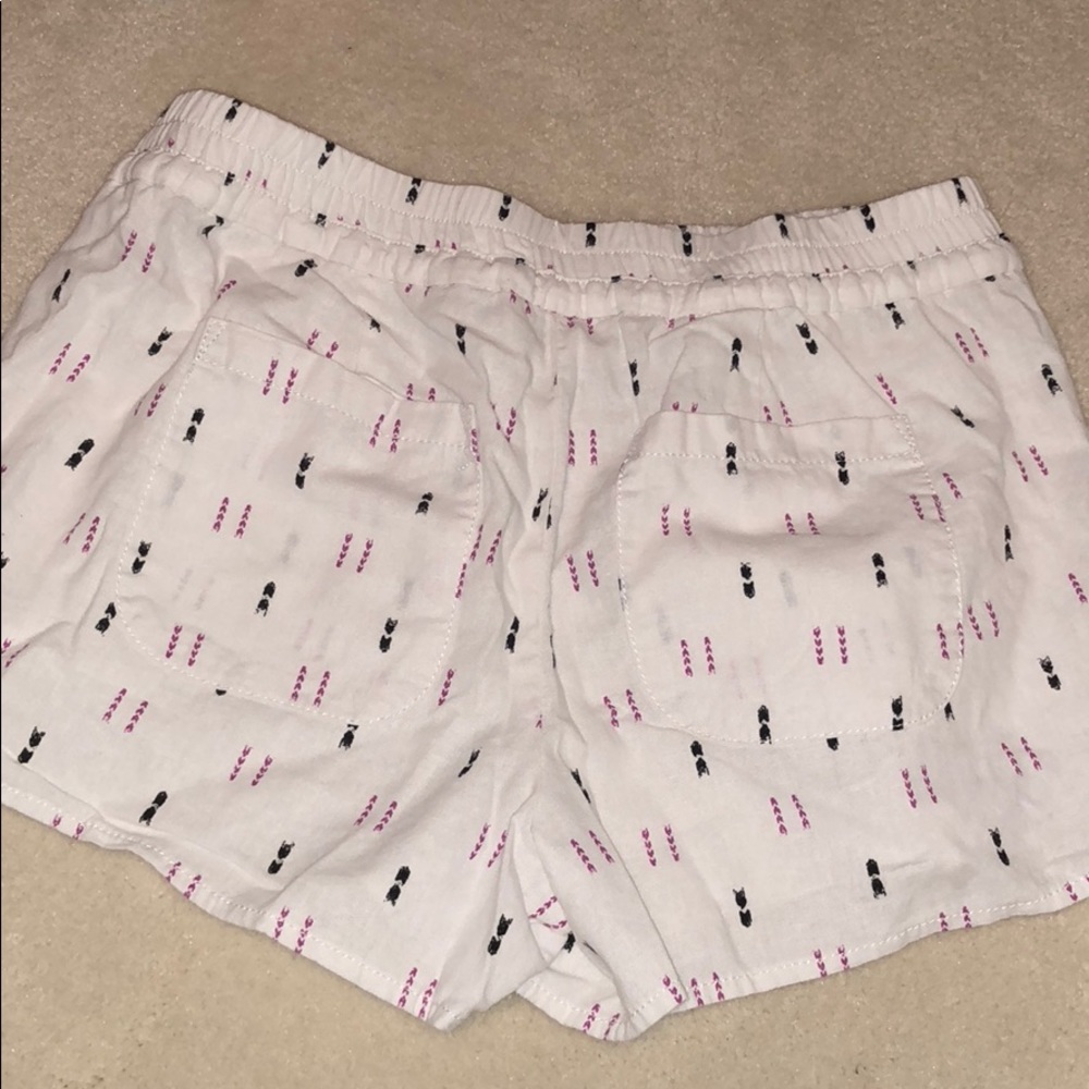 Loft White Patterned Shorts - image 3